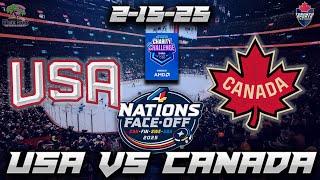 United States vs Canada 2025 4 Nations Faceoff LIVE Stream Game Audio | Hockey LIVE Gamecast \u0026 Chat