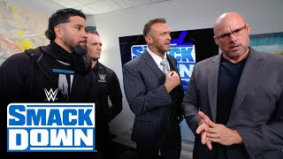 Nick Aldis throws Jey Uso and Adam Pearce out of SmackDown: SmackDown highlights, Oct. 20, 2023