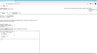 String 3 (maxBlock) Java Tutorial || codingbat.com