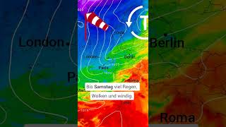 🌧 Kräftige Tiefs bringen in der zweiten Wochenhälfte viel Regen mit. #wetter