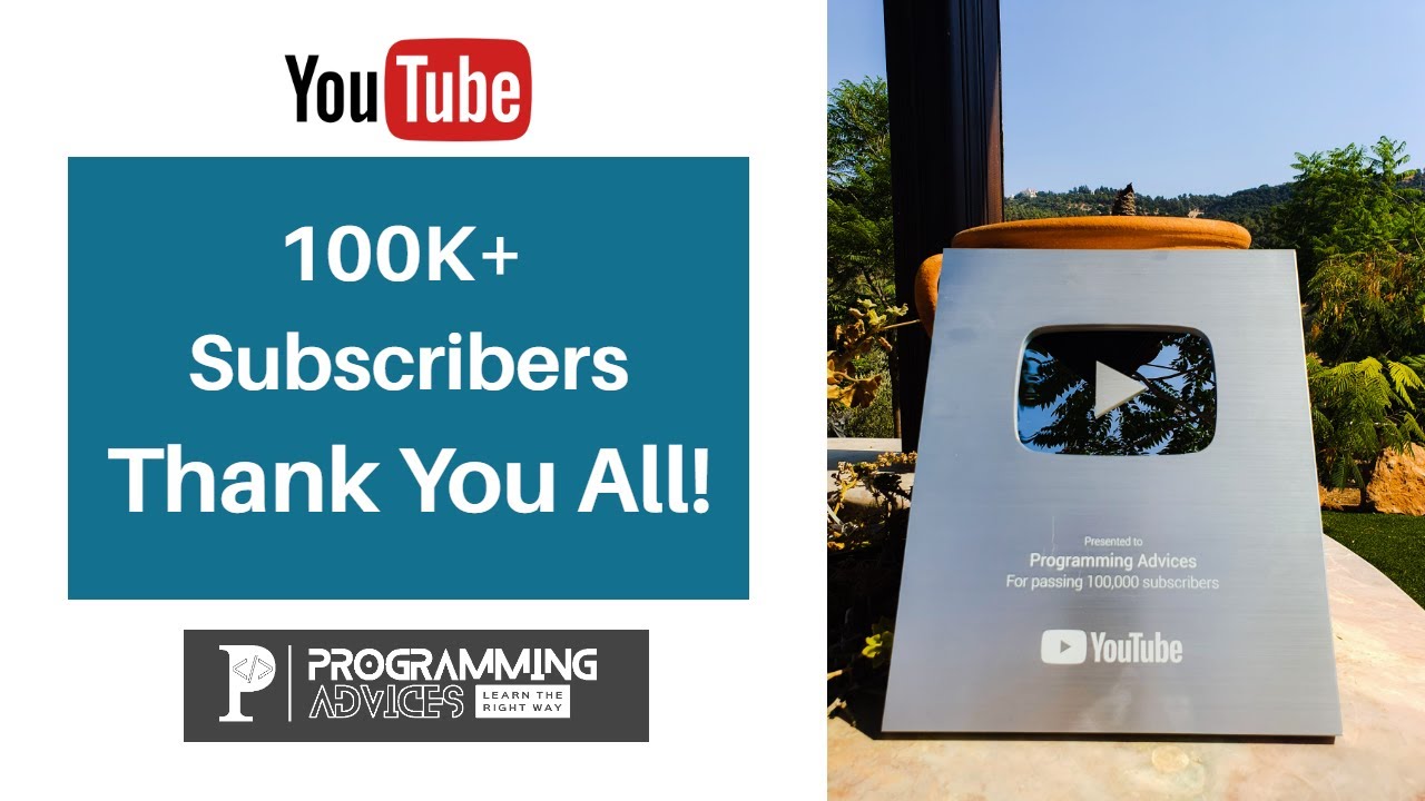 100k Subscribers Thank You All Youtube