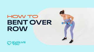 How To Bent Over Row With Krissy Cela