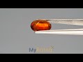 certified natural hessonite garnet gemstone 5.21 carat hg 8327 myratna