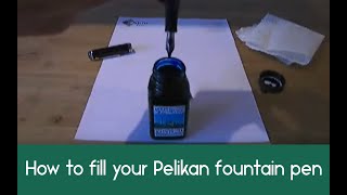 Filling a Pelikan fountain pen