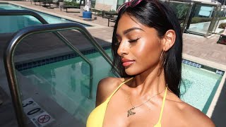 SUMMER MAKEUP ROUTINE | natural, dewy look for pool & beach day 🏝️*brown girl friendly*