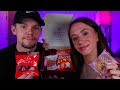 ASMR / Trying Japanese Snacks w/ My Boyfriend (Sakuraco unboxing)