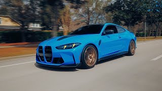 BMW M4 CS Riviera Blue | 4K