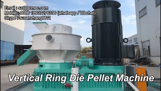 New Designed Vertical Ring Die Pellet Machine is a domestic latest pellet machine at present .