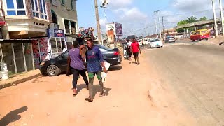 walk inside Benin city | plymouth road