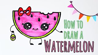 How to Draw Watermelon | Watermelon Drawing Easy | Watermelon Art Ideas for Kids
