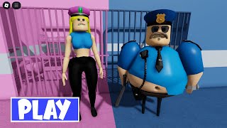 SECRET UPDATE | WOMAN POLICE GIRL vs POLICE BARRY V2 in BARRY'S PRISON RUN! - Roblox! #roblox #obby