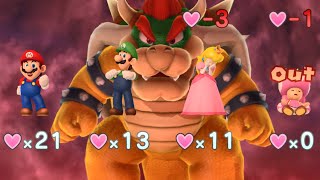 Mario Party 10 - Mario vs Luigi vs Peach vs Toadette vs Bowser - Chaos Castle