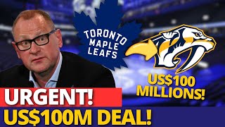URGENT! A BIG EXIT IS ANNOUNCED! BIG BLOW FOR THE LEAFS! MAPLE LEAFS NEWS