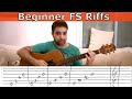 3 Beginner Fingerstyle Riff Exercises - Guitar Lesson Tutorial w/ TAB