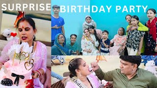 Mummy Ke Birthday pur hua kirtan 🚩🙏🏻 Suprise birthday party 🎂🎉 #vlog122