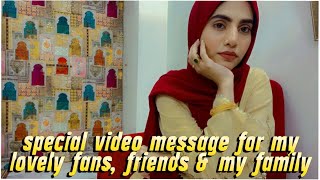 New Beginning♥️ | Yashfeen Ajmal Shaikh | Special Video Message For My Lovely Fans, Friends & Family