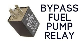 Bypass motorcycle fuel pump relay