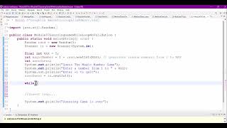 CIS171 Java Guessing Game While Loop No Validation