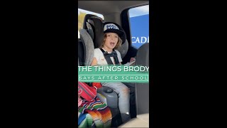 Things Brody says after school! #bossbabybrody #brodyfunny #funnykids #funnytoddlers #funnykidsvideo