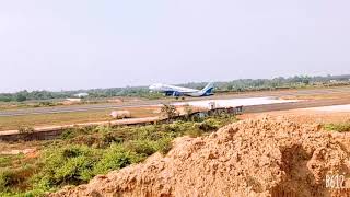 Agartala airport indigo flight takeoff...