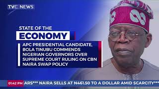 Tinubu Commends Nigerian Governors Over Supreme Court Ruling on CBN New Naira Design