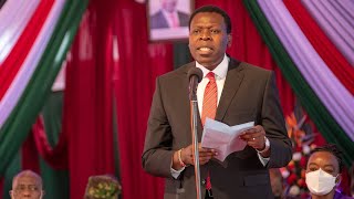 EUGENE WAMALWA'S FIRST SPEECH AS DEFENCE CS IN FRONT OF PRESIDENT UHURU AT KAHAWA GARRISON!!