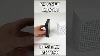 Magnetic Balls Impact in Slow Motion