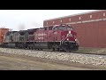 cpkc 253 with two sd40 2 and 2 181 with a grey ghost february 7 2024