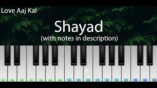 Shayad (Love Aaj Kal) | Easy Piano Tutorial with Notes | Perfect Piano