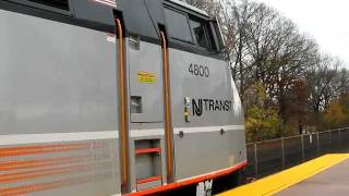 New Jersey Transit GE P40DC 4800 departing