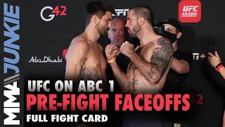 UFC on ABC 1 full fight card faceoffs