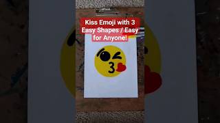 How to Draw a Kissing Emoji 😘 / \