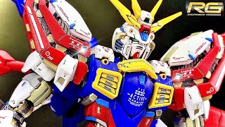 【ガンプラ】缶スプレーと筆で魅せる！RGゴッドガンダムを全力制作したらもう最高！外装パーツ編