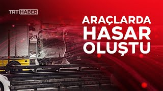 Küçükçekmece'de iki metrobüs çarpıştı