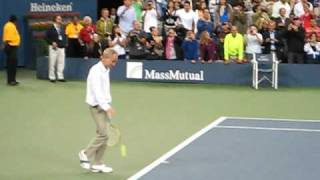 John McEnroe serves to Novak Djokovic (2009 U.S. Open)