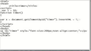 how to create countdown timer using javascript by mubarak