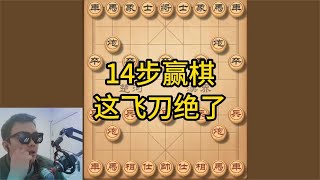 14步就赢棋了，这陷阱太绝妙了，里面的招法也太犀利了，果断收藏