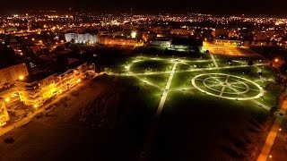 Łomża: Park Jana Pawła II nocą!