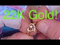 22K Gold Ring and Jesus found Metal Detecting on the Beach