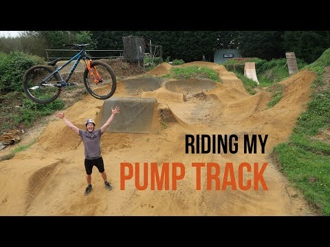 FINALLY RIDING MY PUMP TRACK!! FINALLY RIDING MY PUMP TRACK!!