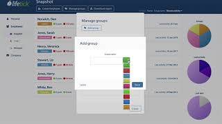 2 Minute Lifetick: 21. Coaching - Manage client groups (Snapshot screen)
