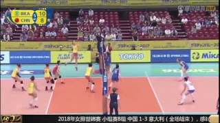 2018年女排世锦赛 意大利女排 VS 中国女排 全场直播