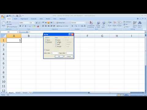 Excel Tips - Quickly Fill Series of Numbers in a Few Seconds Fill Command Excel Tips - Quickly Fill Series of Numbers in a Few Seconds Fill Command