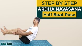 Ardha Navasana (Half Boat Pose) How to Do Step by Step for Beginners with Benefits and Precautions