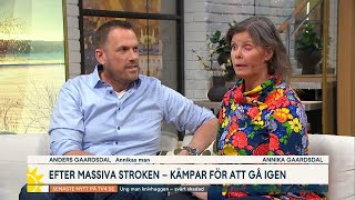 Fyrabarnsmamman Annika drabbades av en stroke | Nyhetsmorgon | TV4 & TV4 Play