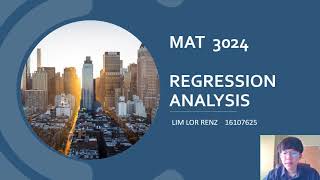 Regression Analysis Assignment Video