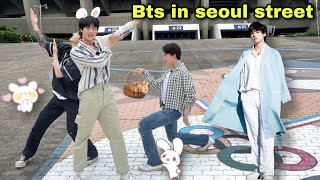 BTS Find each other in seoul street 🍕😋 // Hindi dubbing // Part-2