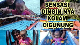 Menikmati Sensasi Dingin nya Bermain Air di Kolam Renang Wisata CIGUNUNG SUKABUMI.