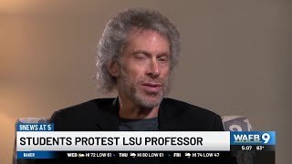 Transcripts obtained by WAFB show what LSU law professor said that got him sidelined