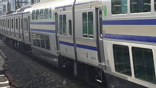 E235系1000番台横クラF-09編成+横クラJ-13編成横浜駅高速進入